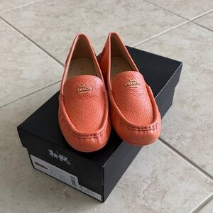 Coach Women's Orange Loafers